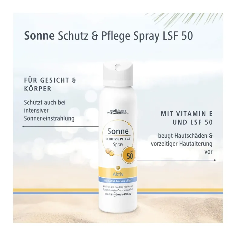 Schutz & Pflege Aktiv-Aerosol-Spray LSF 50, 150 ml