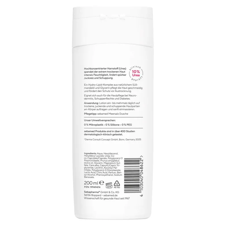 Sebamed Akut Lotion Urea 10%, 200 ml