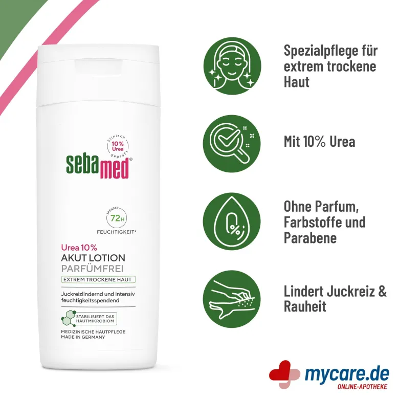 Sebamed Akut Lotion Urea 10% parfumfrei, 200 ml