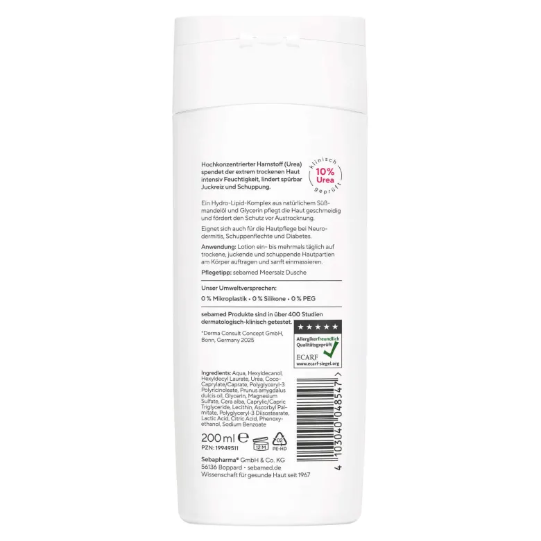 Sebamed Akut Lotion Urea 10% parfumfrei, 200 ml