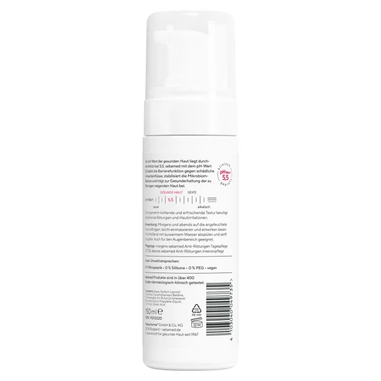 Sebamed Anti-Rötungen Reinigungsschaum, 150 ml
