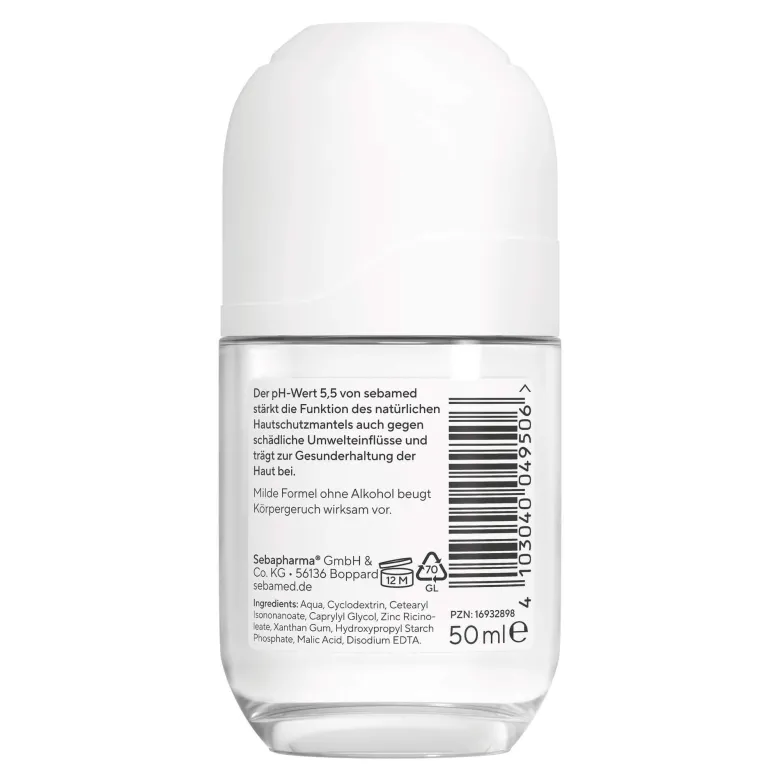 Sebamed Balsam Deo parfümfrei Roll-On, 50 ml