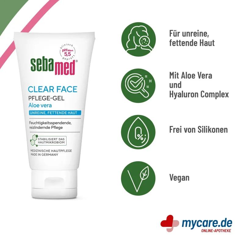 Sebamed Clear Face Pflege-Gel, 50 ml