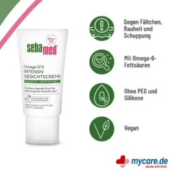 Sebamed Omega 12% Intensive Gesichtscreme, 50 ml