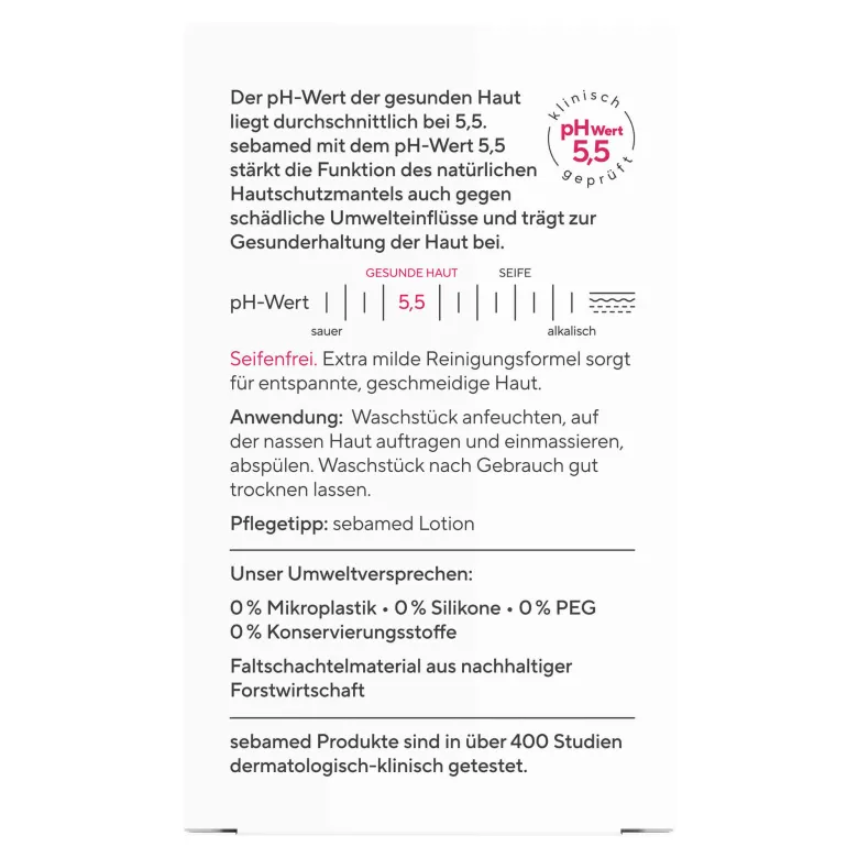 Sebamed Seifenfreies Waschstück Olive, 150 g