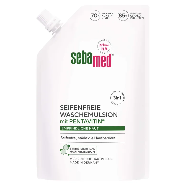 Sebamed Seifenfreie Waschemulsion Nachfüllbeutel, 400 ml