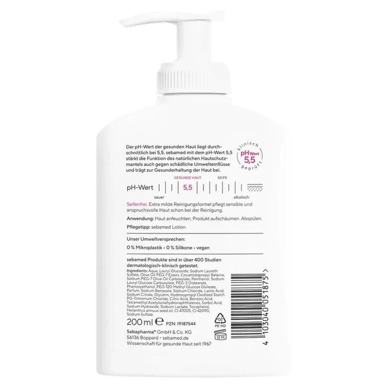 Sebamed Waschemulsion mit Oliven+Panthenol, 200 ml