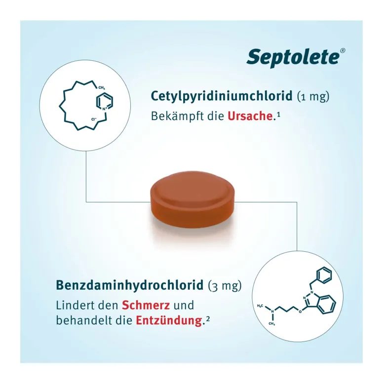 Septolete Cola 3 mg / 1 mg Lutschtabletten, 16 St