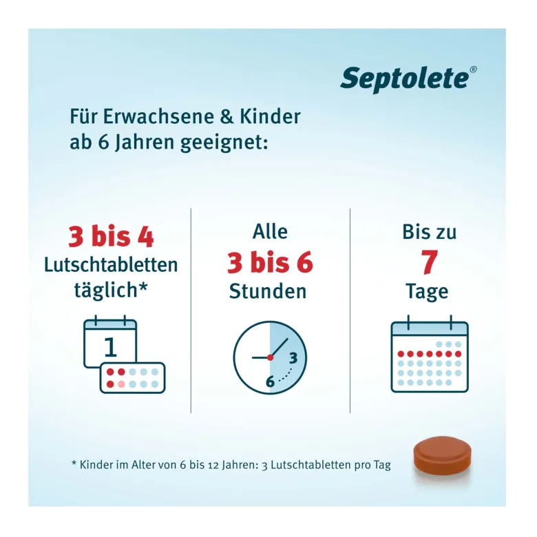 Septolete Cola 3 mg / 1 mg Lutschtabletten, 16 St