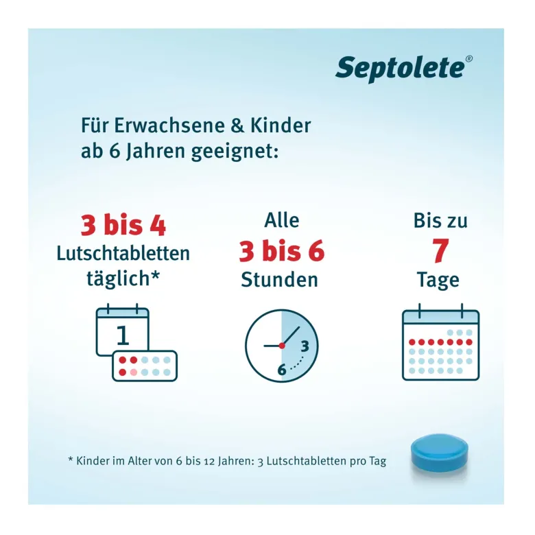 Septolete Eukalyptus 3 mg / 1 mg Lutschtabletten, 16 St
