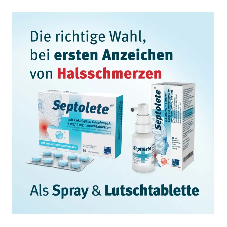 Septolete 1,5 mg/ml + 5 mg/ml Spray, 30 ml