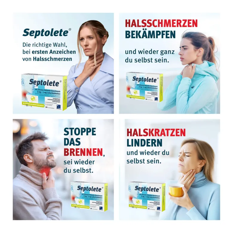Septolete Zitrone-Holunder 3 mg/1 mg Lutschtabletten, 16 St