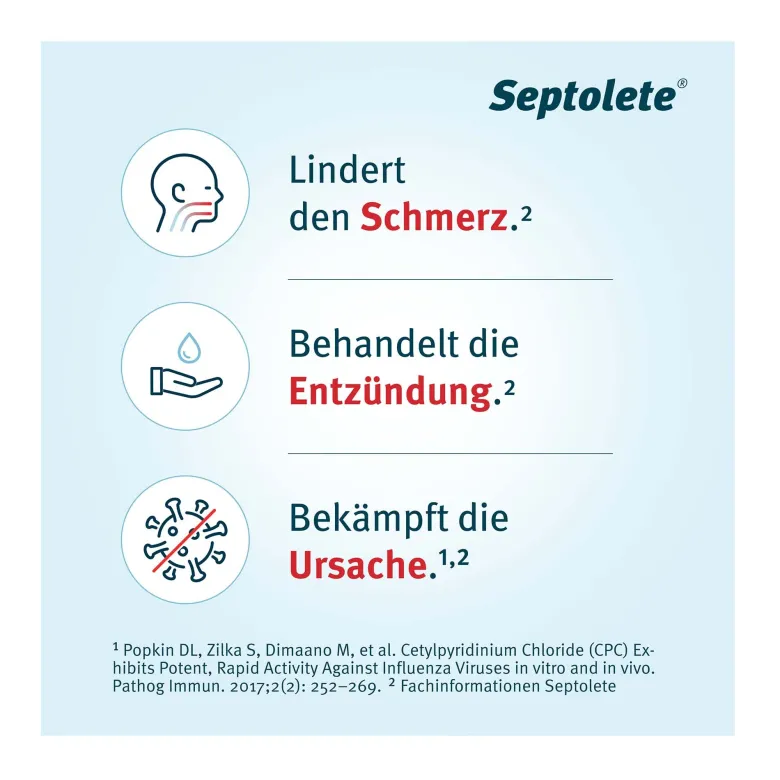 Septolete Zitrone-Holunder 3 mg/1 mg Lutschtabletten, 16 St