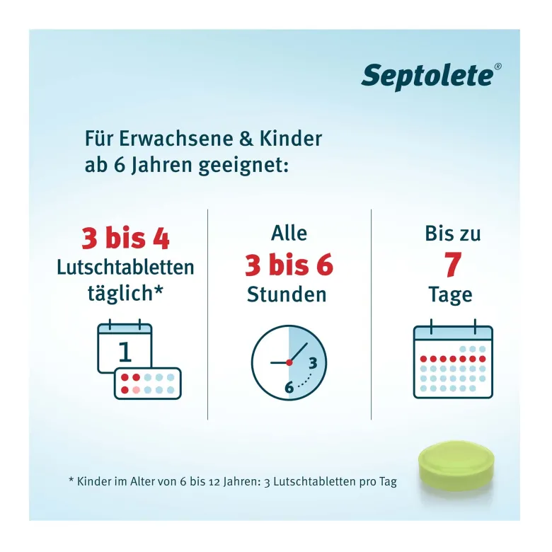 Septolete Zitrone-Holunder 3 mg/1 mg Lutschtabletten, 16 St