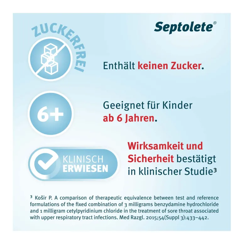 Septolete Zitrone-Honig 3 mg/1 mg Lutschtabletten, 16 St