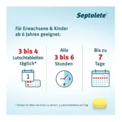 Septolete Zitrone-Honig 3 mg/1 mg Lutschtabletten, 16 St