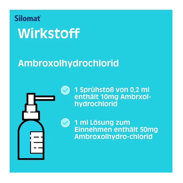 Silomat Hustenlöser Ambroxol Spray, 13 ml