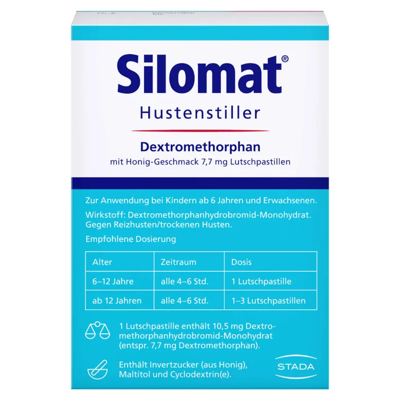 Silomat Hustenstiller 7,7 mg Lutschpastillen Honig, 40 St