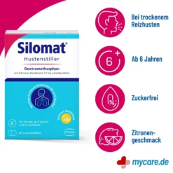 Silomat Hustenstiller 7,7 mg Lutschpastillen Zitrone, 40 St
