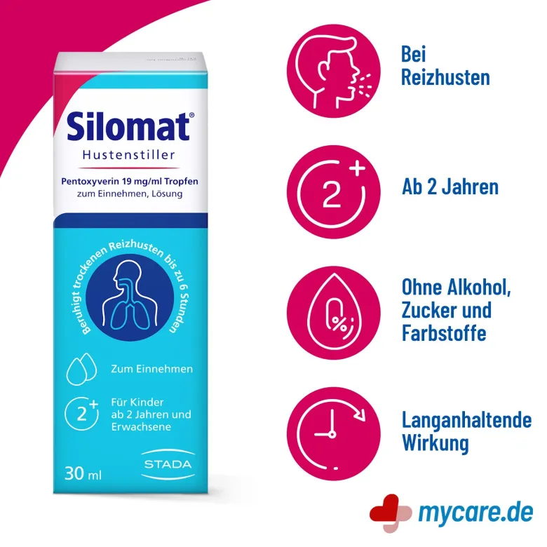 Silomat Hustenstiller Pentoxyverin 19 mg/ml Tropfen, 30 ml