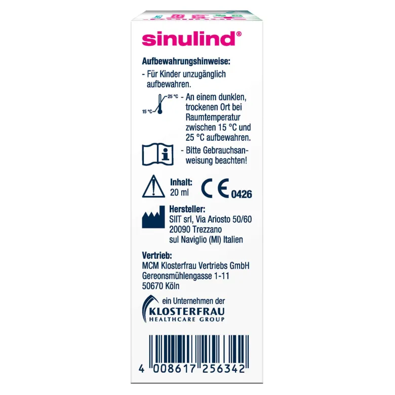 Sinulind Meerwasser Nasenspray + Aloe Vera, 20 ml