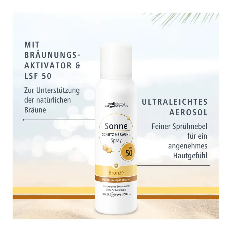Sonne Schutz & Bräune LSF 50 Aerosol-Spray, 150 ml