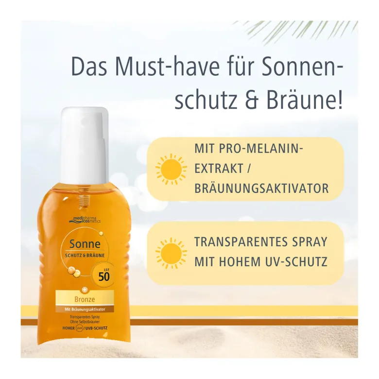 Sonne Schutz & Bräune LSF 50 Pumpspray, 200 ml