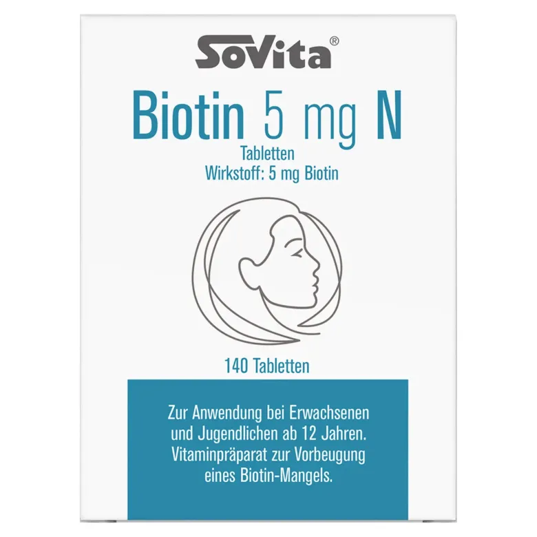 Sovita Biotin 5 mg N Tabletten, 140 St