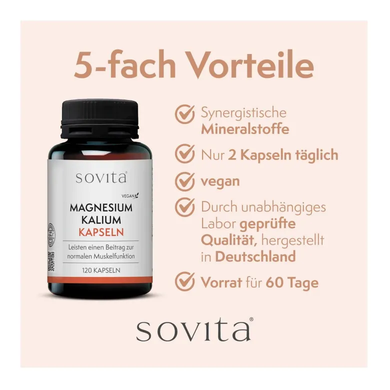 Sovita Magnesium Kalium Kapseln, 120 St