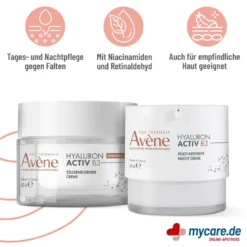 Spar-Set: Avene Hyaluron B3 Active Tag- und Nachtpflege, 1 P