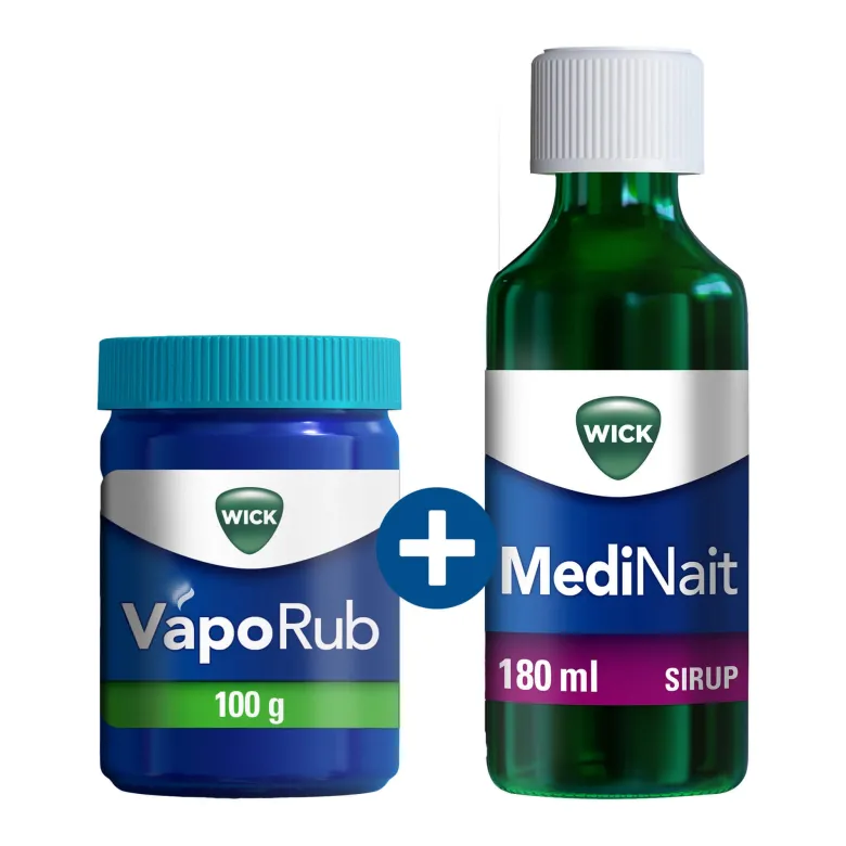 Spar-Set: WICK MediNait 180 ml + VapoRub 100 g, 1 St