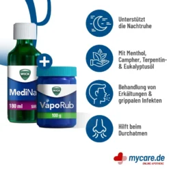 Spar-Set: WICK MediNait 180 ml + VapoRub 100 g, 1 St