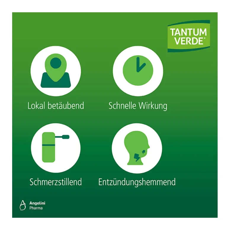 Tantum Verde 3 mg mit Zitronen-Geschmack Lutschtabletten, 20 St