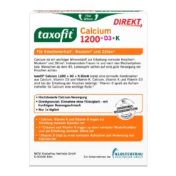 Taxofit Calcium 1200 + D3 + K Direktgranulat, 20 St