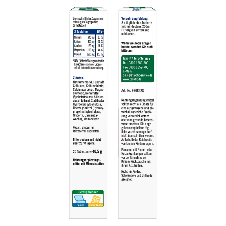 Taxofit Elektrolyte Tabletten, 20 St