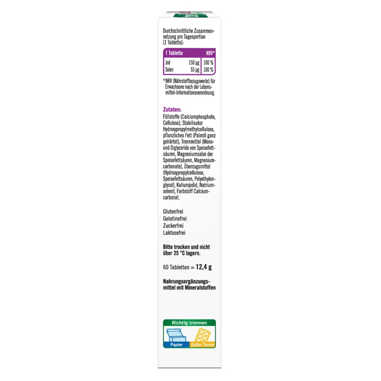 Taxofit Jod 150+Selen Tabletten, 60 St
