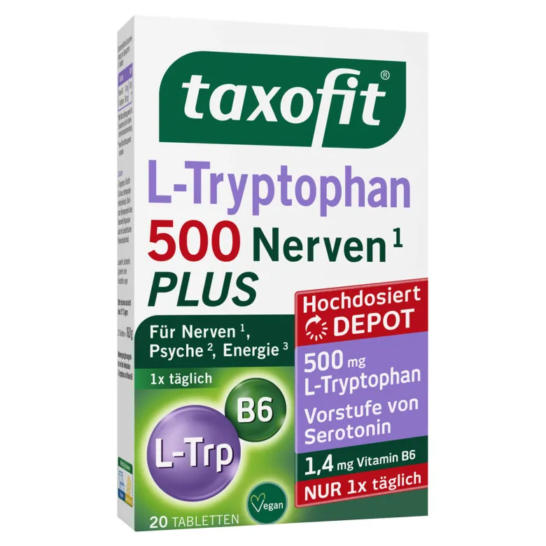 Taxofit L-Tryptophan 500 Depot-Tabletten, 20 St