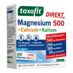 Taxofit Magnesium 500+Calcium+Kalium Direkt-Granulat, 20 St