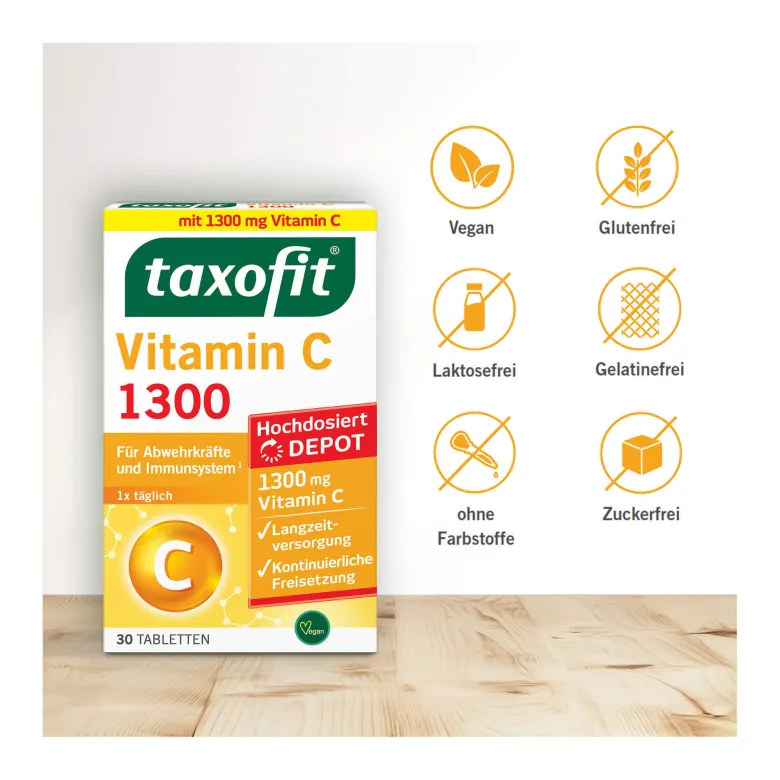 Taxofit Vitamin C 1300, 30 St