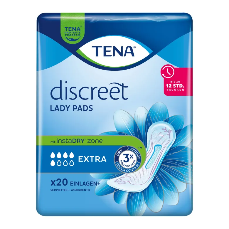 Tena Lady Discreet Extra Inkontinenz-Einlagen, 20 St