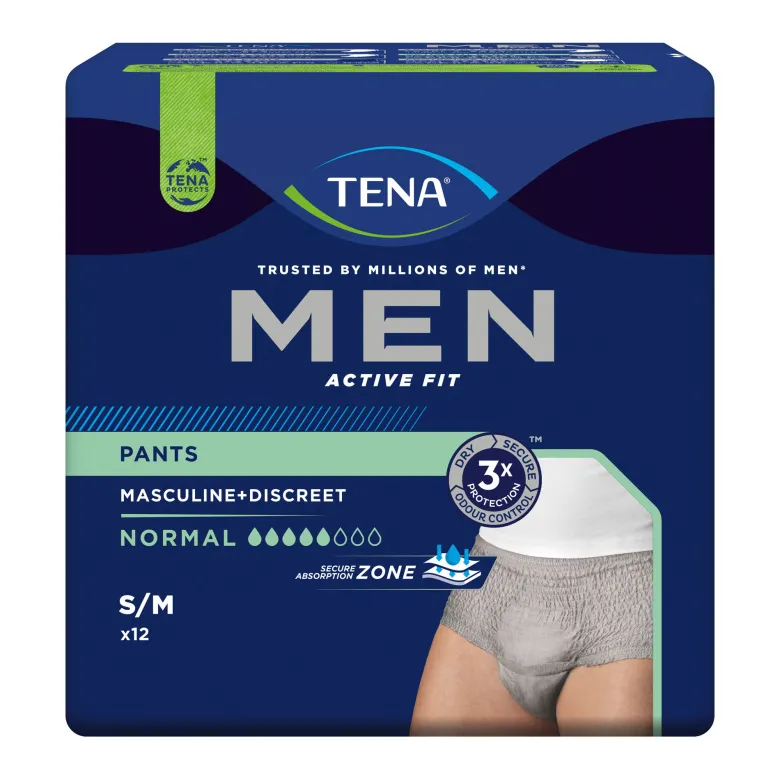 Tena MEN Active Fit Pants Normal S/M, 12 St