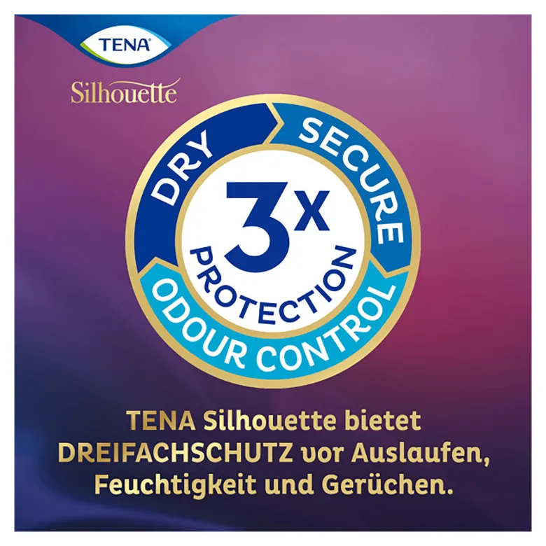 TENA Silhouette Normal Noir Inkontinenz Slipeinlage, 26 St
