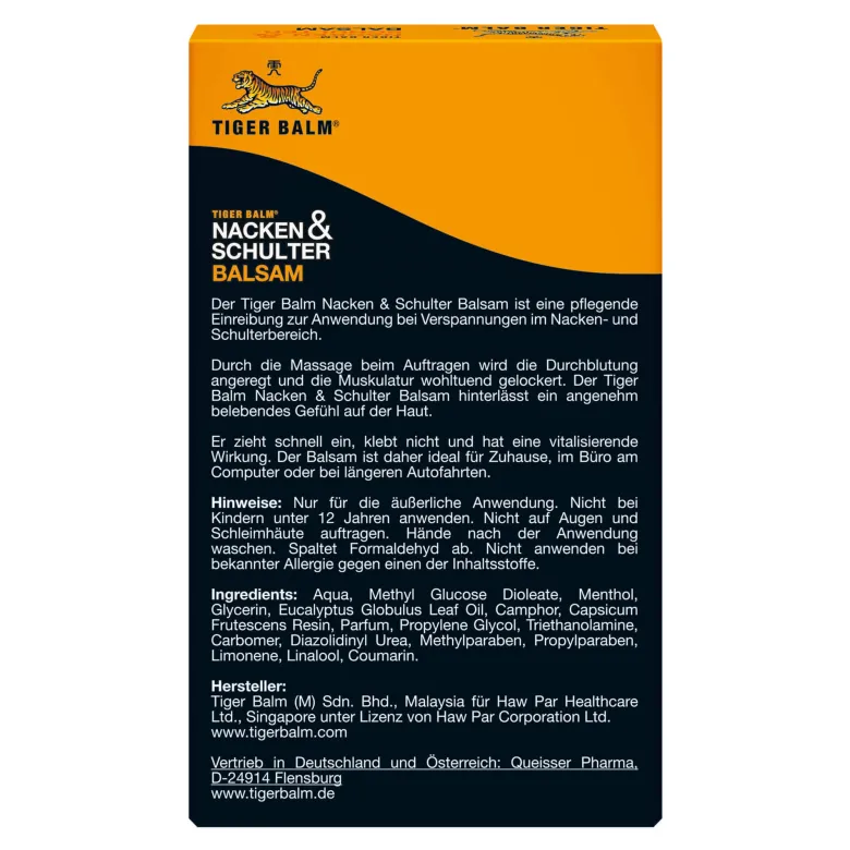 Tiger Balm Nacken & Schulter Balsam, 50 g