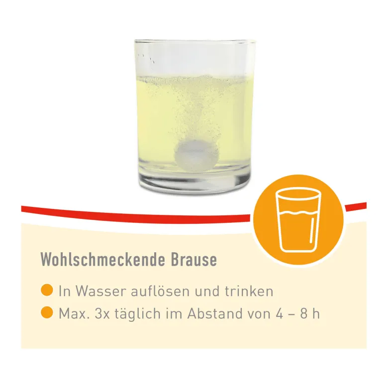 Togal Kopfschmerz-Brause + Vit. C Brausetabletten, 20 St