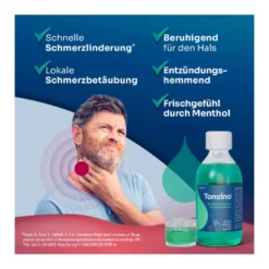Tonsino Gurgellösung bei Halsschmerzen, 240 ml