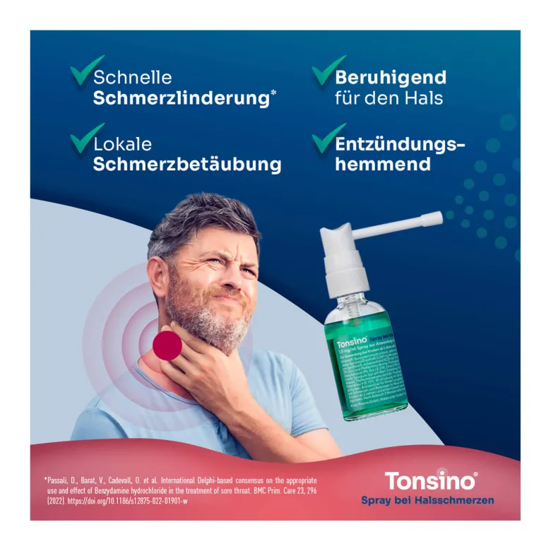 Tonsino Spray bei Halsschmerzen, 30 ml