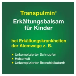 Transpulmin Erkältungsbalsam für Kinder, 40 g