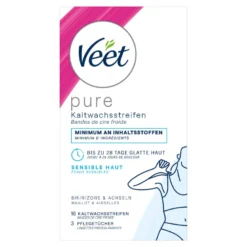 Veet Kaltwachsstreifen Bikini & Achseln Sensible Haut, 16 St