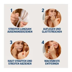 Veet Kaltwachsstreifen Gesicht Sensible Haut, 20 St