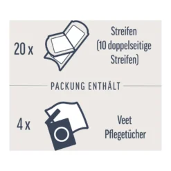 Veet Kaltwachsstreifen Gesicht Sensible Haut, 20 St